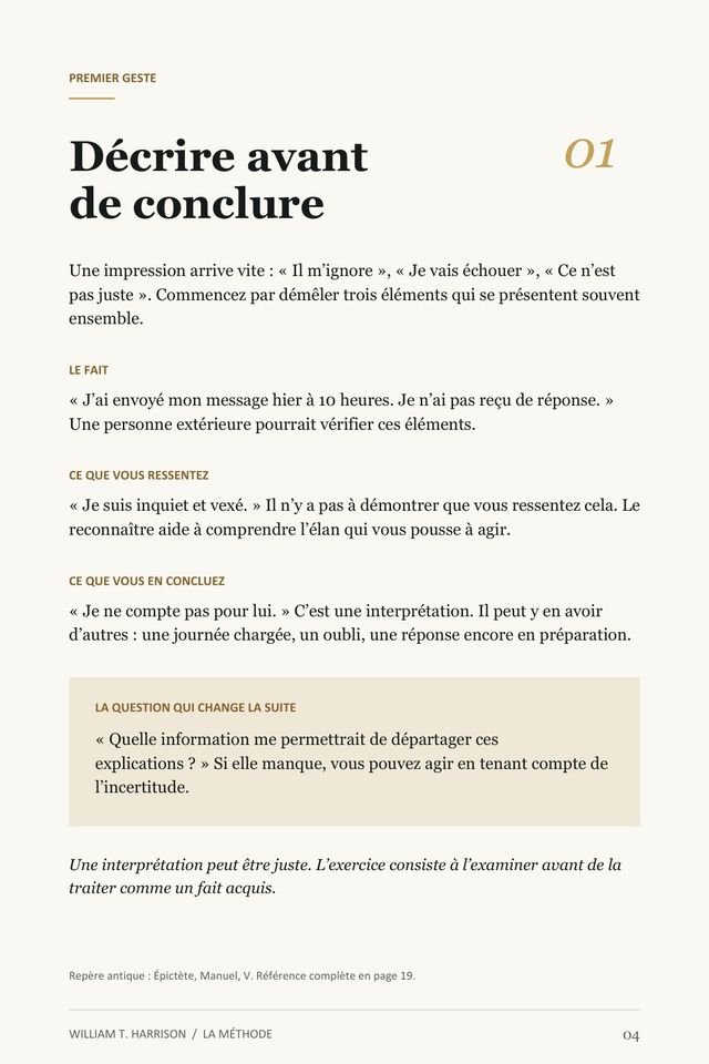 Page 4 du guide « Stoïcisme 101 »